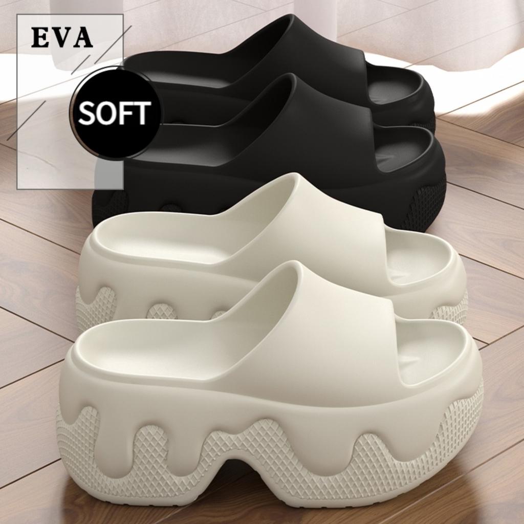 The Latest Women's EVA Thick Soled Slippers for 2026, with An Elegant Style, Are Suitable for Indoor and Outdoor Beach Shoes