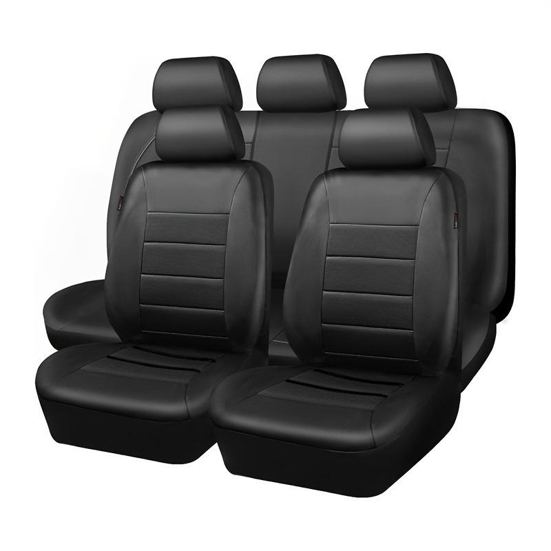 Universal PU Leather Car Seat Cover for Front Seats - All-Season, One-Piece Design