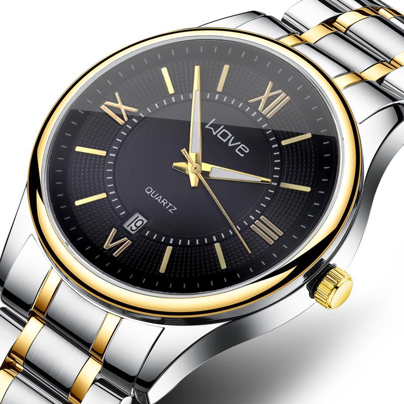 Langjue Men S Watch Quartz Watch, Trendy Steel Belt Watch Oem Customization [bare watch]