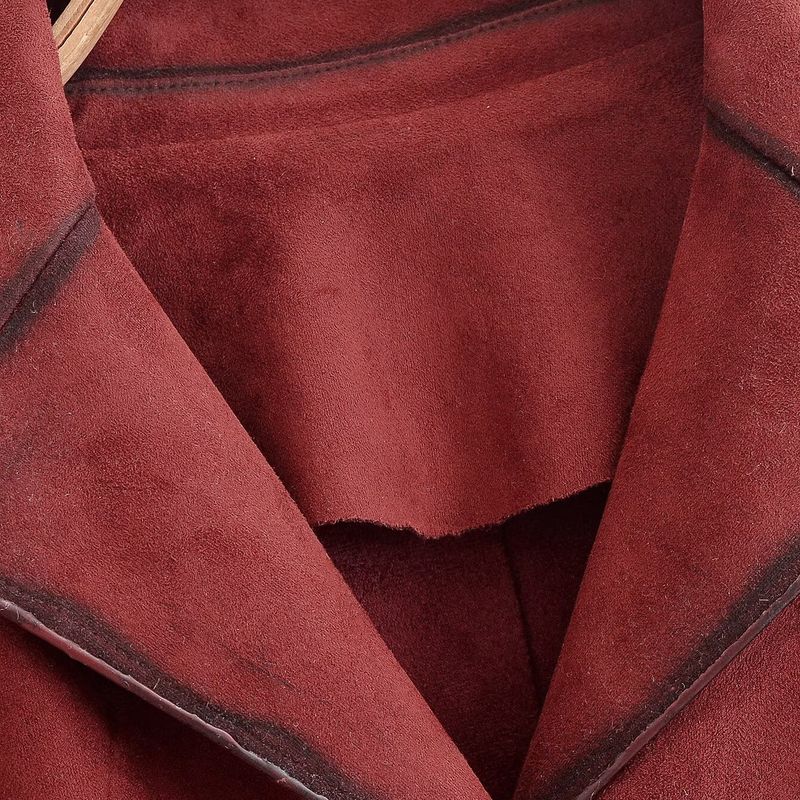 Kaslead New Women clothes Western Style Fashion Simple and Versatile Suede Leather Outerwear 5129041