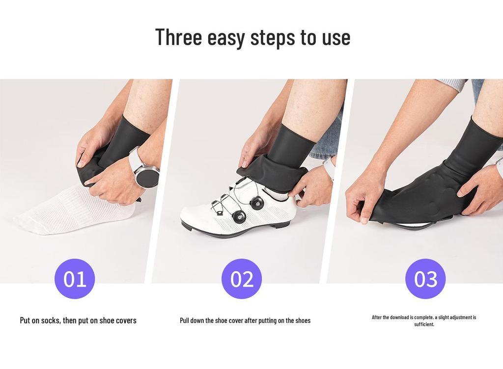 Cycling-Specific Windproof Waterproof Non-Slip Warm Silicone Shoe Covers