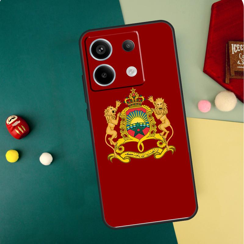 Maroc Morocco Flag Case For Xiaomi Redmi Note 12 11 10 9 13 Pro Plus 9S 10S 11S 12S Redmi 13C 9C 10C 12C Cover