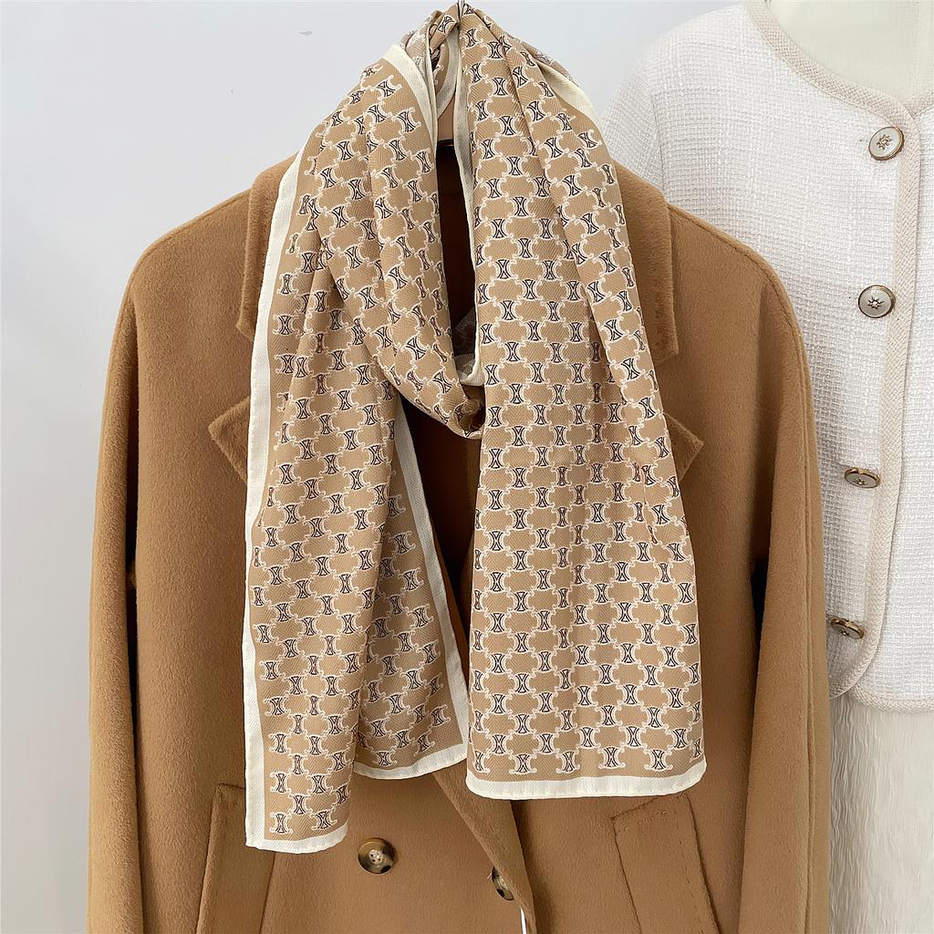 160X33Cm New Winter Thicken Silk Cashmere Scarf Women Hand Rolled Shawls Print Long Scarves Wrap Bandana Big Hijabs Female