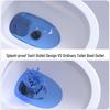 Compact High-Flush Silent Toilet with Swirl Siphon and Deodorant Seat