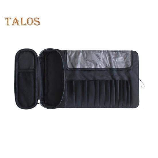 Makeup Brush Bag 12 Slots Waterproof Nylon Foldable Portable Multifunctional Lipstick Eyebrow Pencil Cosmetic Brush Holder Organizer Pouch