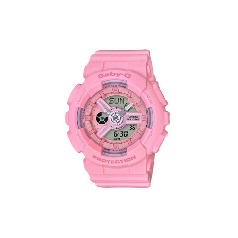 

Casio BABY-G Series Fashionable Girls Generation Quartz Movement Resin Strap Japanese and Korean Watch Women s Watch Pink Dial BA-110-4A1D рожевий