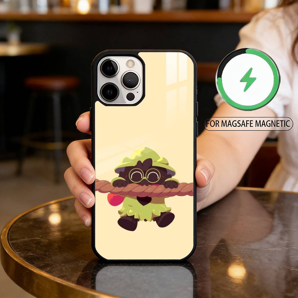 D-Deltarune R-Ralsei-EI Magnetic For Magsafe Wireless Charging Phone Case For iPhone17,16,15,14,13,12,11 Plus,Pro Max iPhone12PROMAX