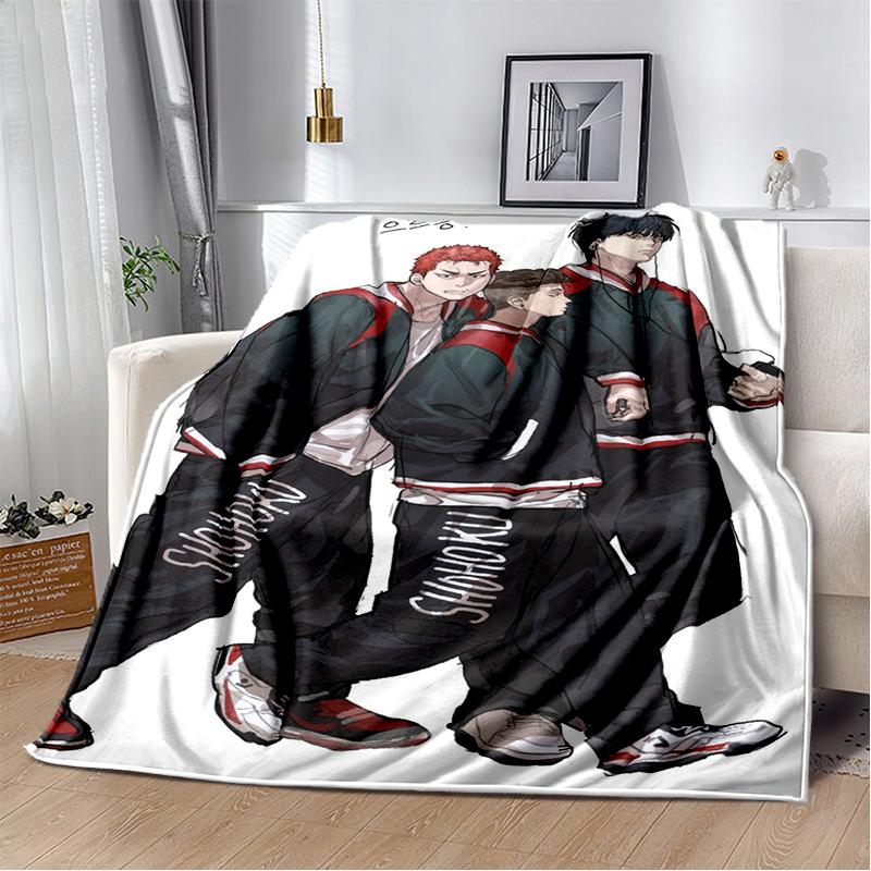SLAM DUNK 29 Style New Cartoon SHOHOKU Basketball Anime Blanket,Soft Throw Blanket for Home Bedroom Bed Sofa Travel Cover Kids