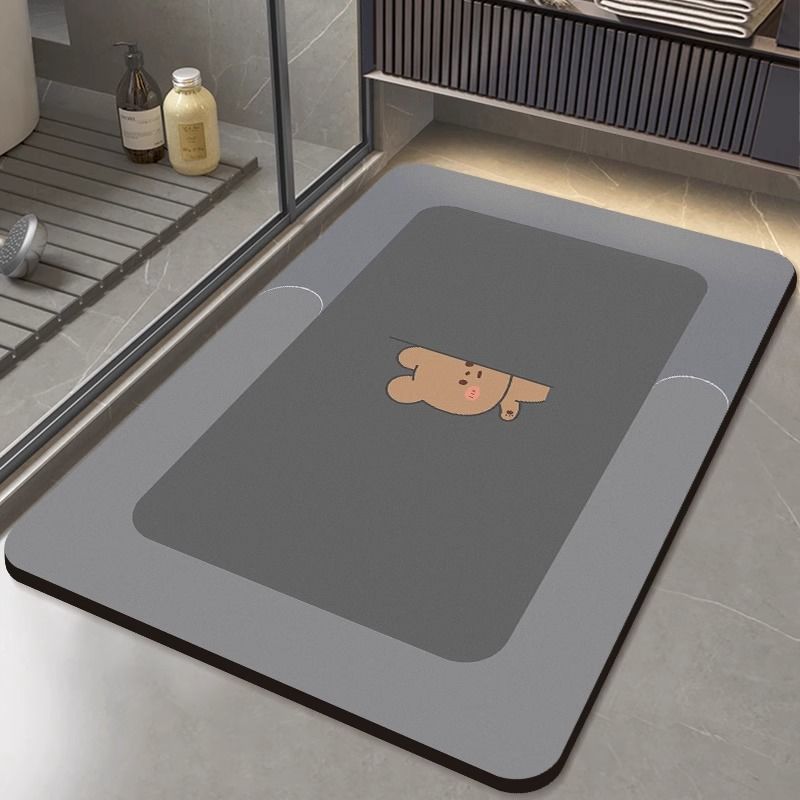 Diatom Mud Absorbent Mat, Bathroom Floor Mat, Quick-drying Bathroom Floor Mat At the Door
