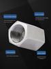 High-Pressure 304 Stainless Steel Hex Threaded Reducer Adapter (Male/Female)