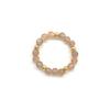 Vlen Boho Stackable Rings for Women Dainty Natural Stone & Gold Beaded Stacking Rings Minimalist Bohemian Jewelry Daily Gifts