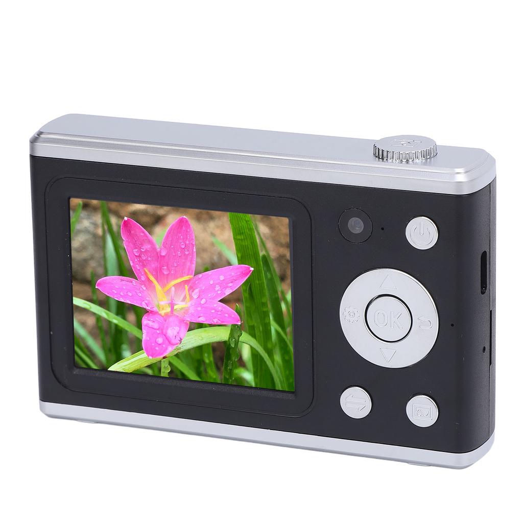 Digital Camera Front Rear 48MP 2.4in Screen Video Camera with Fill Light for Daily Travel