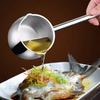 Anti-Burning Handle Stainless Steel Hot Oil Spoon Anti Splashing Food Safe for Home Daily Cooking Frying Use