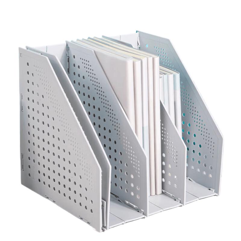 Deli Foldable 4-Section A4 Desktop File Organizer