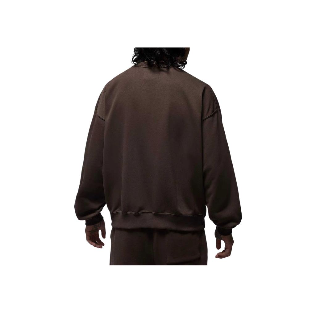 Jordan Sudadera de cuello redondo Brooklyn Realtree de color sólido simple con letras para hombre, marrón barroco vela IM6305237