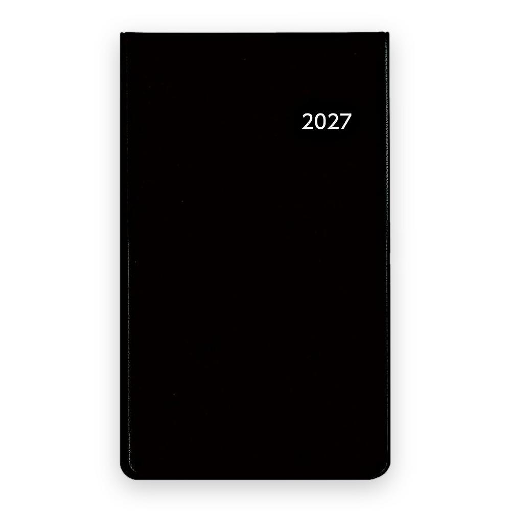 Planner Daigo Appointment Monthly Horizontal Top-Bound 2027 Pocket Navy Black December 2026 Start E8315 E8302