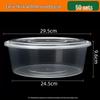 Beiyipin Round Transparent Disposable Plastic Food Containers with Lids
