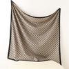 Rhombus Plaid Scarf Twill Silk Large Square Scarf Travel Sunscreen Shawl Decorative Headscarf 91cm Letter Silk Scarf New