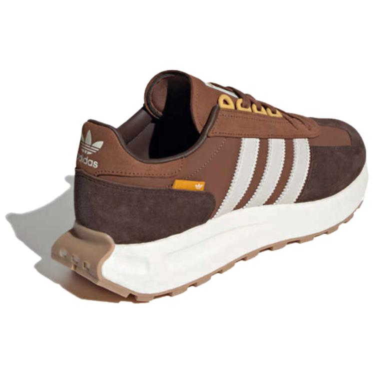 Adidas Originals Retropy E5 Boost Comfortable Versatile Non-Slip Wear-Resistant Low-Top Running Shoes Unisex Running Shoes Brown Yellow JQ0006