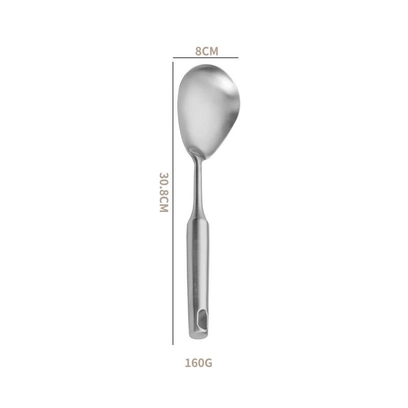 304 Stainless Steel 7Pcs Cooking Cookware Kitchenware Set 304 Spatula Spoon Colander Frying Powder Rake Cookware Cooking Tools
