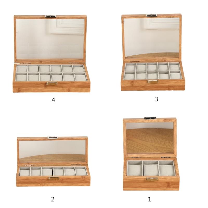 Wood Watch Case Watch Storage Box Stylish Watch Container Practical Watch Holder Watch Organizer Wood Material for Watch