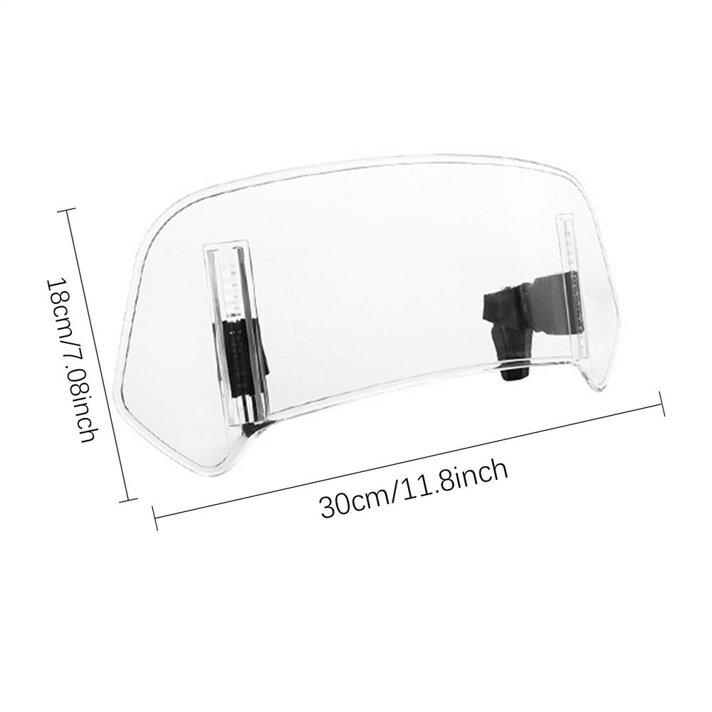 Clip On Motorcycle Windscreen Extension Motorbike Wind Deflector Airflow Windscreen Wind Deflector Motorcycle Air Deflector