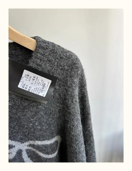 Xiao Wang's 8370 Winter Korean Plus Size Casual Bow Knit Sweater