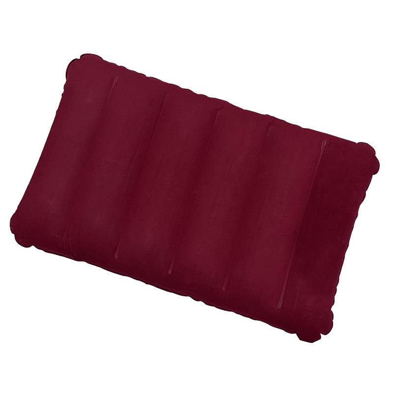 Portable Outdoor Flocking Backrest Pillow - Multifunctional, Inflatable for Travel or Office Naps