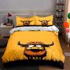 Yellow, Cartoon, Animal. Bedding Duvet Cover Sets Duvet Covers Pillowcases Gifts (1 * Duvet Cover 2 * Pillowcases, Without Duvet Insert)