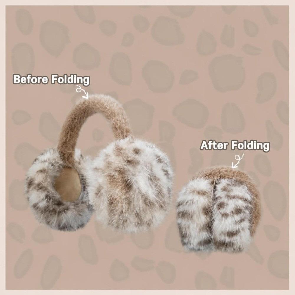 Soft Fluffy Plush Ear Warmers Windproof Thermal Ear Covers  Autumn Winter Outdoor
