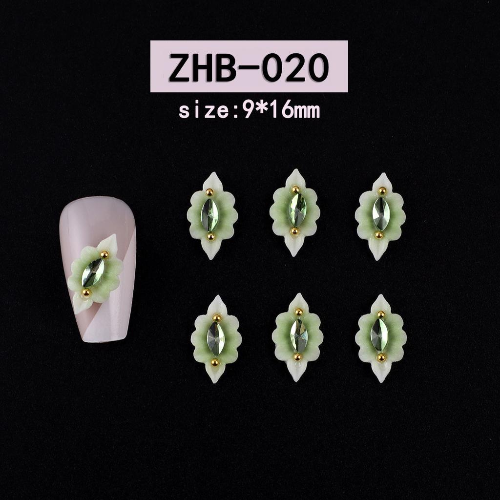 Nagelkunst Harz Diamant Schmuck Nagel Dreidimensionale Schnitzerei Diamant Schmuck Symphony Blume Tragen Nagelaufkleber