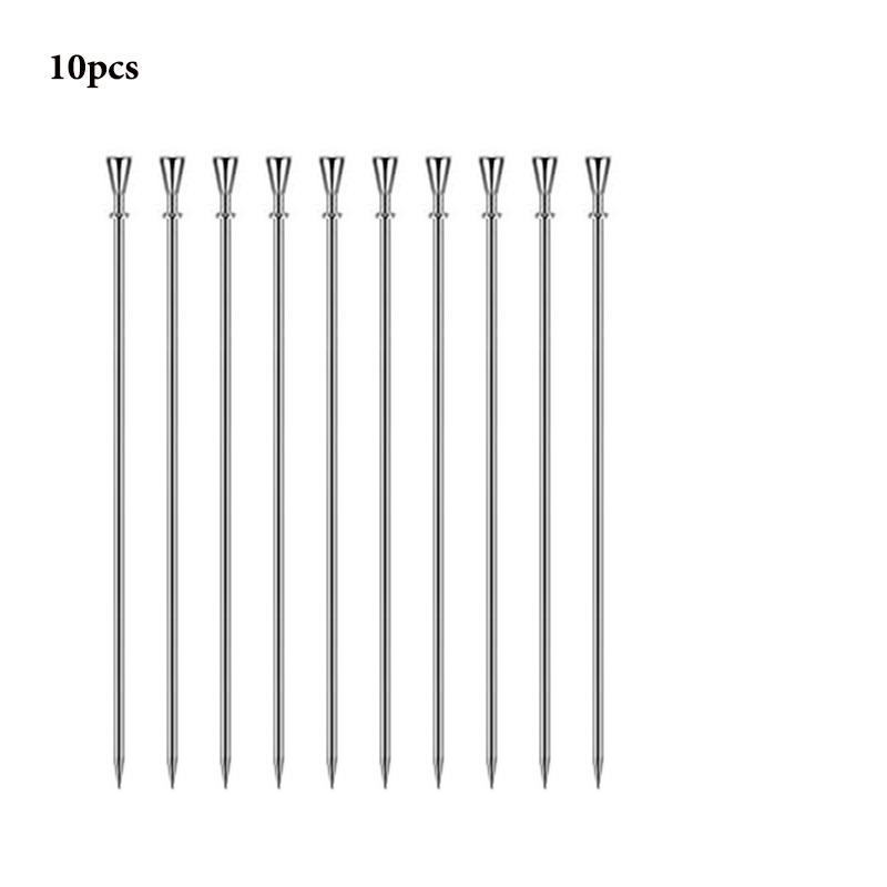 Stainless Steel Cocktail Picks Stick Cocktail Toothpicks Martini Olive Picks for Bar, Barbecue, Fruit, Bloody Mary Drink, 20PCs