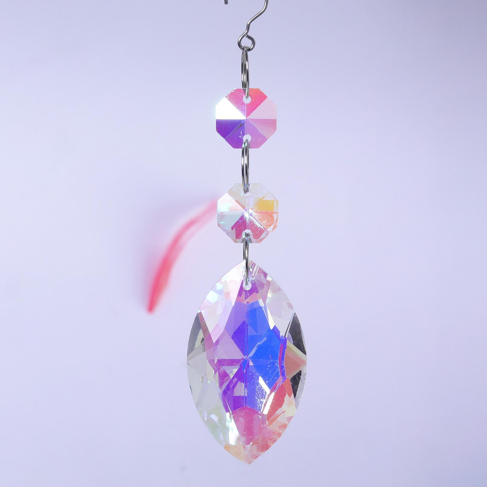 

1 шт. хрустальный ловец солнца 9 см занавеска подвеска ловец солнца AB цвет радуга охотник стеклянная призма наружное окно домашний сад декор