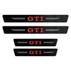 Auto Door Sill Carbon Fiber Car Sticker Protector Strip Waterproof Protect Film For VW GTI Polo Golf GTI Passat Tiguan Hub Cap