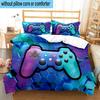 Game Night Adventure 3pcs Bedding,Including 1pc Duvet Cover And 2pcs Pillowcases Perfect for Christmas,Ideal for Bedroom, Dormitory