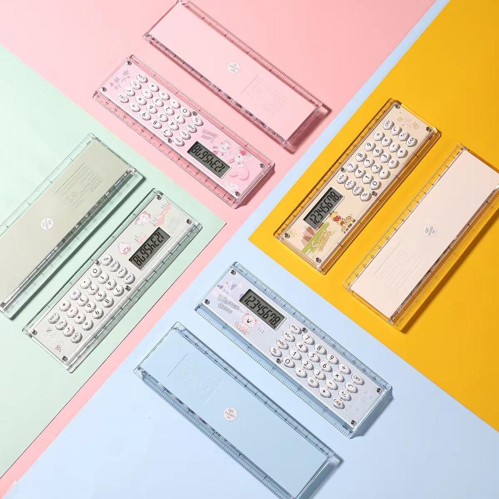 Ita Time Baidu Multi-Function Cute Cartoon Student Ruler & Calculator