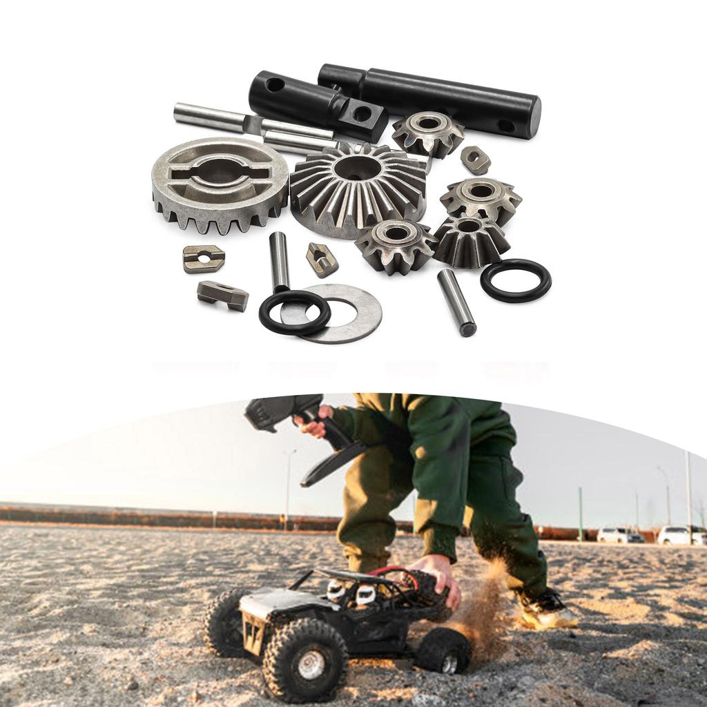 Metal Axles Differential Gear for 1/10 and 1/8 Truck Tractor Car Interior Parts Model Car Replacement