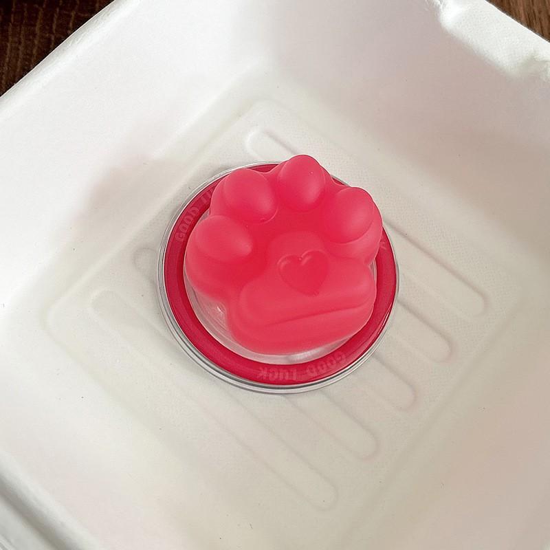 Solid Color 3D Cat Paw Magnetic Suction Phone Airbag Holder With Back Sticker Watching TV Shows Desktop Lazy People Portable