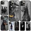 Doberman Dog Phone Case Cover For iPhone 17 Air 15 Pro MAX 16 Plus 14 12 11 13 Coque