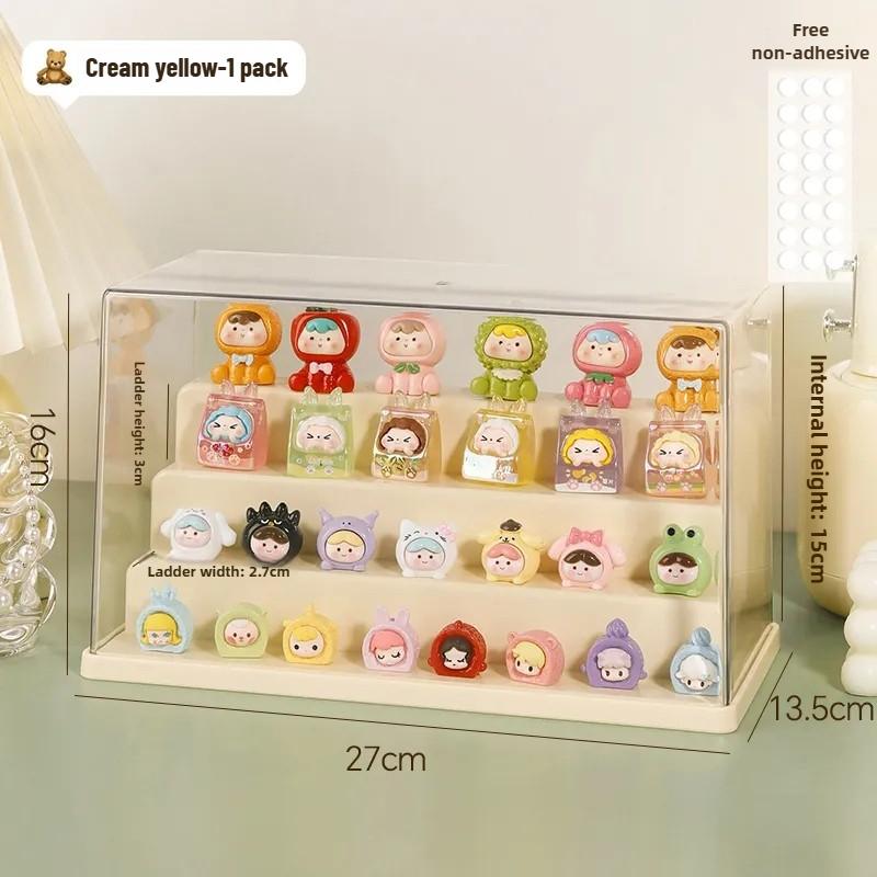 Clear Acrylic Display Case Dustproof Storage Organizer Box for Collectibles Figures Miniatures and Toy with Transparent Showcase