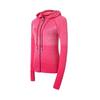 Women's Quick-Dry Slim Fit Hooded Jacket for Yoga and Sports, Long Sleeve Zip Cardigan for Autumn and Winter Fitness.