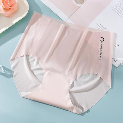 Teenage Girls Underwear Without Traces Ice Silk Panties High-waisted Panty Large Size Quick-drying Cotton Antibacterial Crotch Women's Trousers