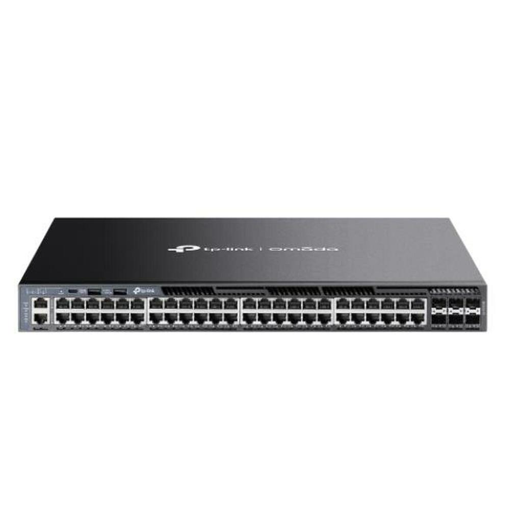 TP-Link SG6654X Managed Layer 3 Switch 48x Gigabit RJ45 6x 10Gb SFP+ Black