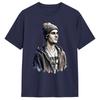 Vintage TShirt Watercolor JJustins BBiebers Fan Art Cotton TShirts Popular Tee Shirt for Unisexs Summer Short Sleeve Clothing