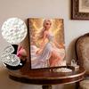 Disney Pearl Painting Princess Elsa Gilt White Dress Creative Art 5D Exquisite Landscape Sparkling Painting Craft Home Wall DecorationDIYHandmadeGift