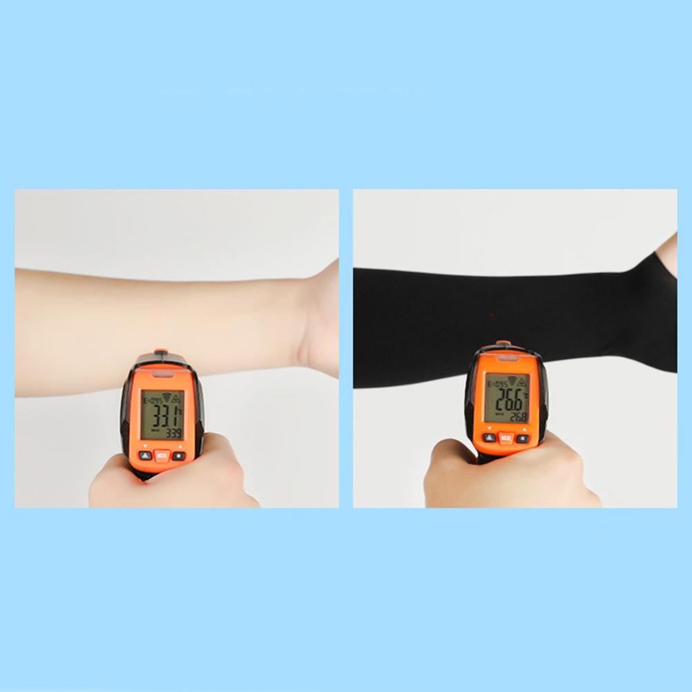 1 Pair Arm Sleeves Sun UV Protection Cycling Running Fishing Driving Arm Cover Sunscreen Cuff