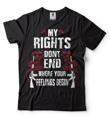 My Rights Don't End Where Feelings Begin 2nd Amendment T-T-shirt
