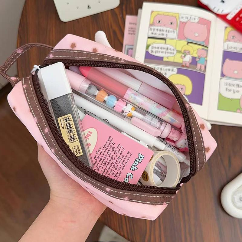 Cute Angel Wings Pencil Bag School Students Large Capacity Pen Case