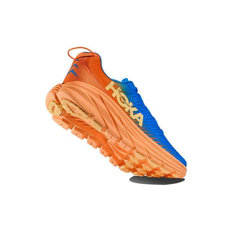HOKA One One Rincon 3 Bequeme Stoßdämpfende Rutschfeste Langlebige Low-Top Laufschuhe Herren Sneaker Blau Orange 1121370-CSVO