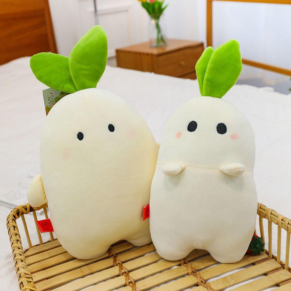 PP Cotton Vegetable Plush Toys Fluffy Radish Stuffed Doll Toy  Children Girl